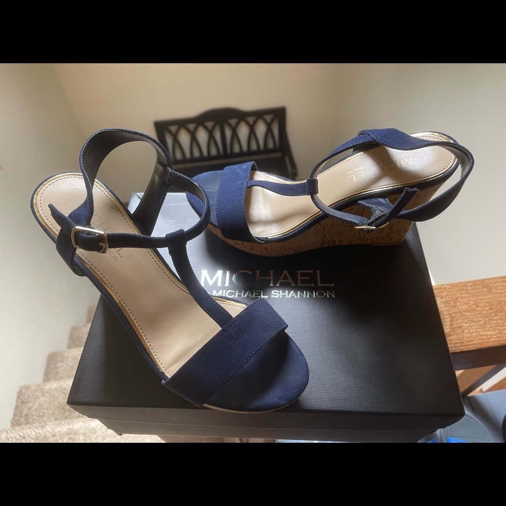 Navy Michael Shannon Heels